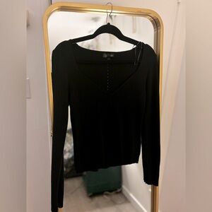 Topshop V-Neck Knit Sweater